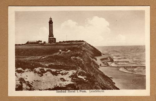 Seebad Niechorze Leuchtturm historische Ansichtskarte